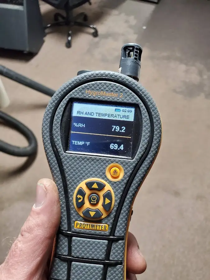 Moisture meter humidity assessment for Mold Remediation & Removal in Grosse Pointe Park